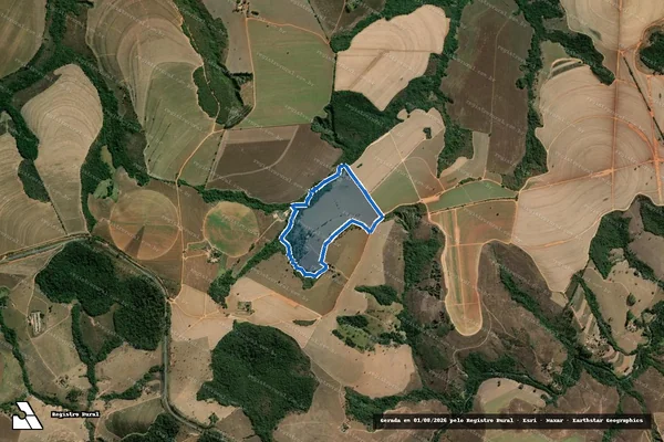 Imagem de satélite de CHACARA LAGO AZUL - Parte 1 em Perdizes - MG