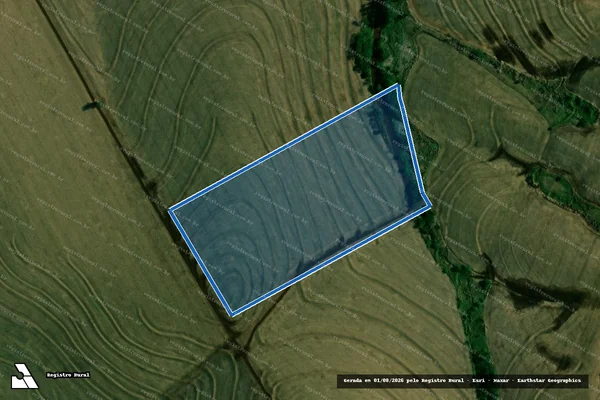 Imagem de satélite de FAZENDA PALMITAL - Matrícula 3672 em Quinta do Sol - PR