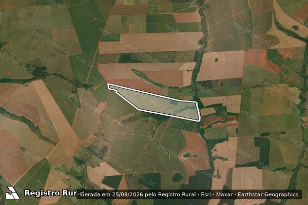 Imagem de satélite de Fazenda Santa Maria - Fazenda Santa Maria em Tarabai - SP