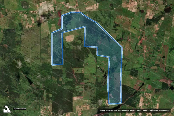 Imagem de satélite de FAZENDA MONTE ALEGRE - GLEBA 01 - Parte 2 em Bom Jesus - RN