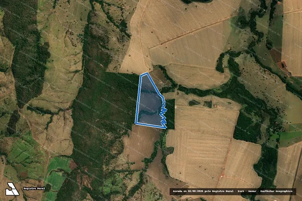 Imagem de satélite de FAZENDA SÃO JOÃO - Parcela 1 em São João da Paraúna - GO