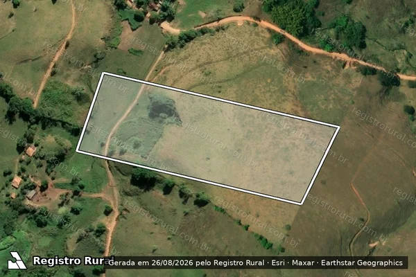 Imagem de satélite de sítio São João - Parte 2 em Leopoldina - MG