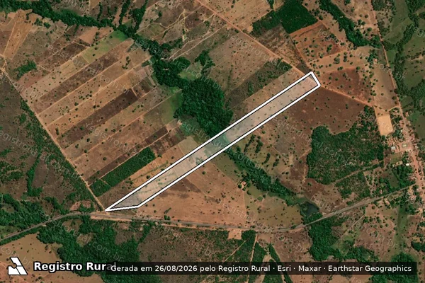 Imagem de satélite de FAZENDA SÓ SE VENDO - LOTES 01 E 01-B DO LOTEAMENTO BELA VISTA - Gleba 01 em Nova Rosalândia - TO