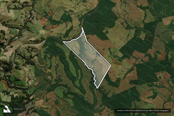 Imagem de satélite de Fazenda Sinuelo - Parcela 1 em Cantagalo - PR