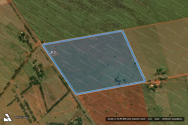 Imagem de satélite de Assentamento Estadual Alcidia da Gata - PA0114S00Q00L009 - PA0114S00Q00L009 em Teodoro Sampaio - SP