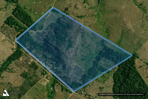 Imagem de satélite de SITIO AGUAS CLARAS-PARTE DO SERINGAL 70