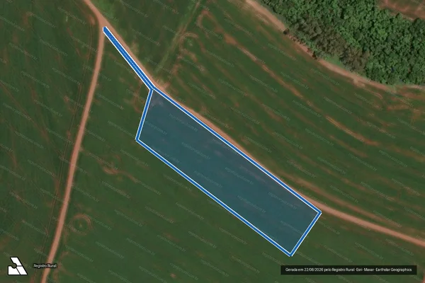 Imagem de satélite de NUCLEO RIO DA AREIA - LOTE 57-REMANESCENTE/C - Parte 1 em Brasilândia do Sul - PR