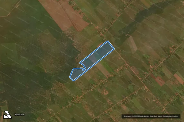 Imagem de satélite de Projeto de Assentamento Eldorado I - Área Cooperada 23 em Sidrolândia - MS