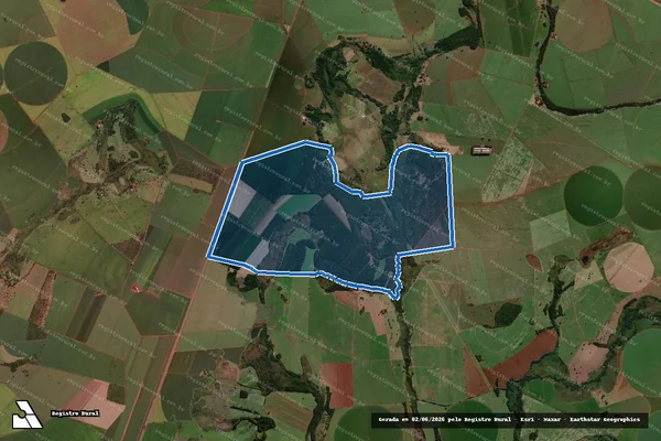 Imagem de satélite de Fazenda Campo Alegre - Parcela 1 em Pirajuba - MG