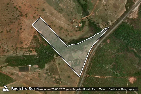 Imagem de satélite de Fazenda São Sebastião - Parcela B em Pontal do Araguaia - MT