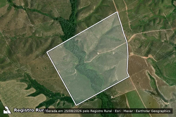 Imagem de satélite de FAZENDA UBERLÂNDIA - Gleba 01 em Abel Figueiredo - PA