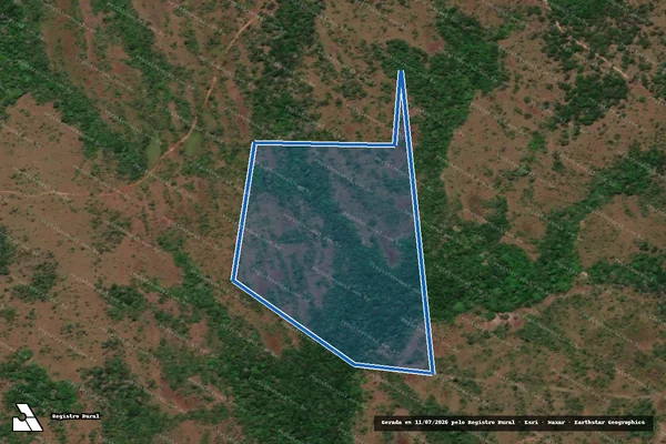Imagem de satélite de Fazenda Dona Maria II Lot. Faz. Serra Gleba 10 Lt. 80 (parte)  - LOTE 13 ? ANTONIO JOSÉ ERNESTO DA SILVA em São Bento do Tocantins - TO