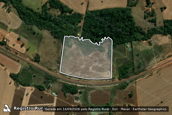 Imagem de satélite de FAZENDA BOM SUCESSO - LUGAR TABOCA OU ZUQUINHA - 001 em Palmeiras de Goiás - GO