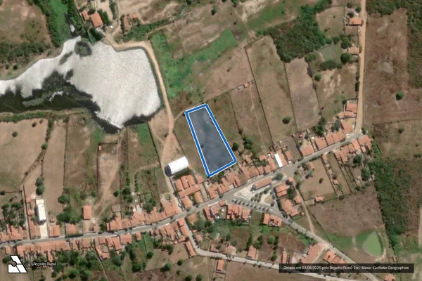 Imagem de satélite de AÇUDE DOS PINHEIROS ? LOTE 0082 - Parte 1 em Ibicuitinga - CE