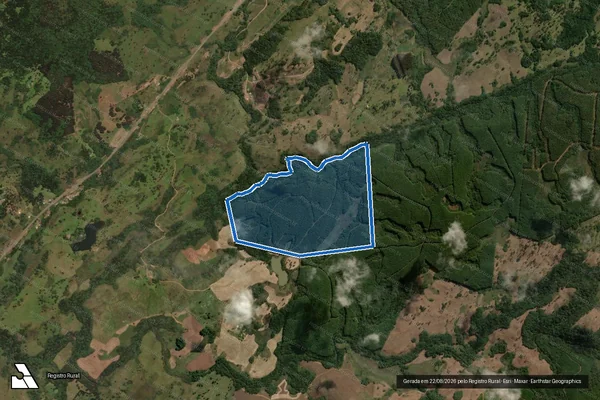Imagem de satélite de Fazenda da Cria e Lagoa Grande - Parcela 1 em Capão Alto - SC