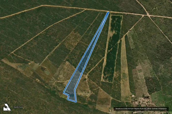 Imagem de satélite de Fazenda Tomé Gomes - Parte 1 em Montezuma - MG