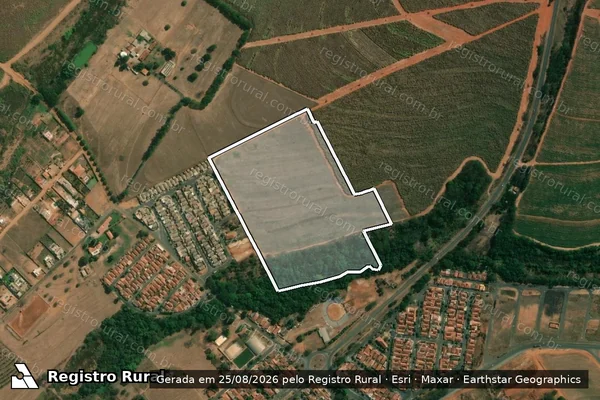 Imagem de satélite de Fazenda Uberadade - PARTE 2 em Catiguá - SP