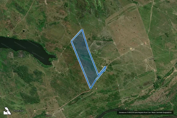 Imagem de satélite de FAZENDA ALTO BONITO GLEBA A - em São Pedro da Água Branca - MA