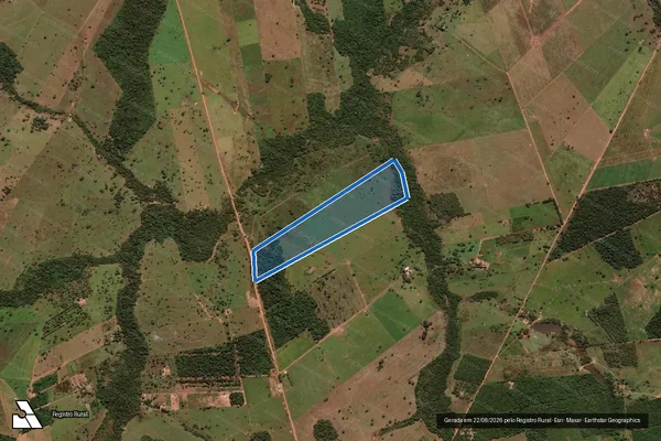 Imagem de satélite de Estância Pai Justino Lote n° 23-A - Parte 1 em São José do Rio Claro - MT