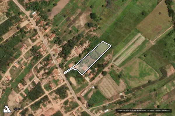 Imagem de satélite de FAZENDA PAUS PRETO - Parte 1 em São João do Paraíso - MG