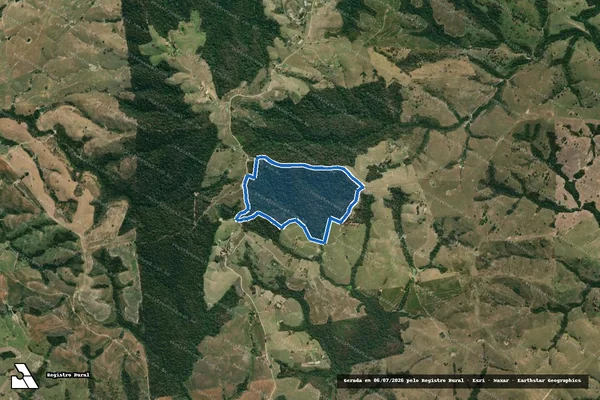 Imagem de satélite de PA MATIDA - Reserva 3 - parte 2 em Jundiaí do Sul - PR
