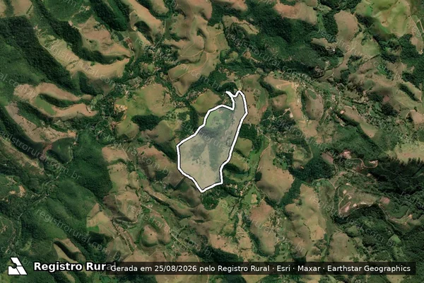 Imagem de satélite de Sítio dos Forros - Parcela 1 em Monteiro Lobato - SP