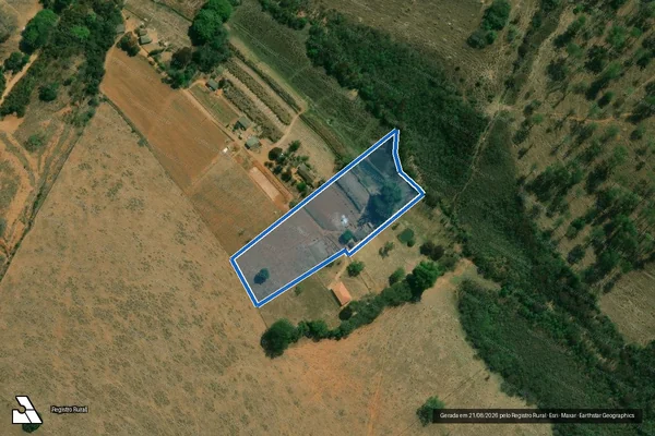 Imagem de satélite de Sítio Luz do Luar - PARTE 1 em São Francisco de Paula - MG
