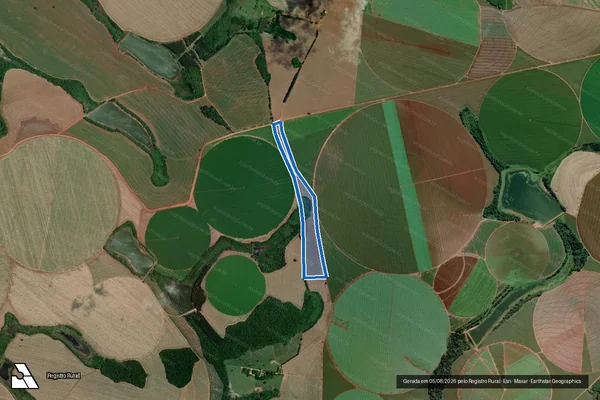 Imagem de satélite de FAZENDA PASSARELA - FAZENDA PASSARELA em Itaberá - SP