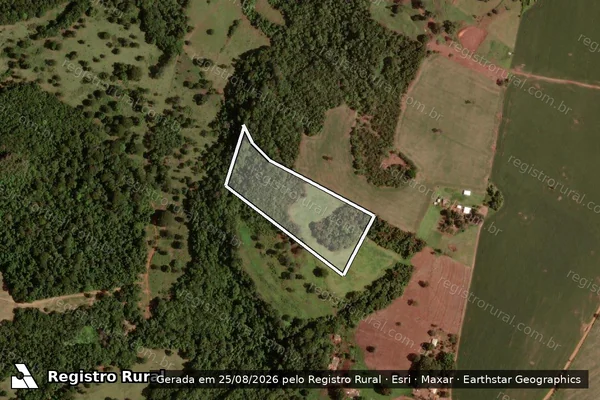 Imagem de satélite de FAZENDA ONÇA - Parte 1 em Jataí - GO