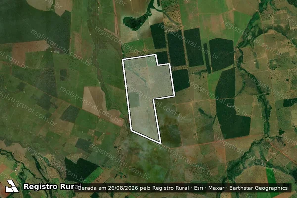 Imagem de satélite de FAZENDA ALVORADA ALEGRE E - Parte 5 em Pontes e Lacerda - MT