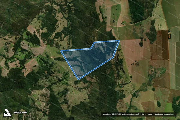 Imagem de satélite de FAZENDA NOSSA SENHORA APARECIDA DO RIO BRANCO - claudio em Porto Murtinho - MS
