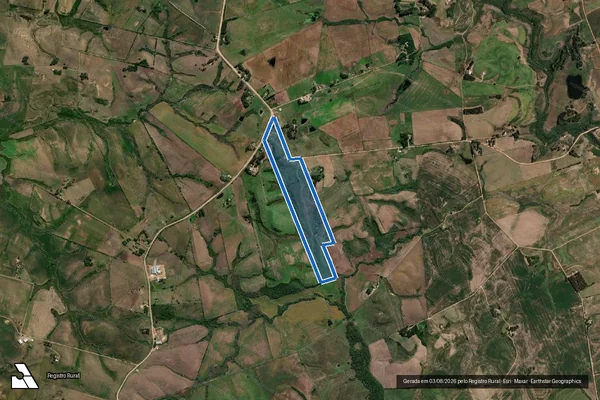 Imagem de satélite de PE São Miguel_Gleba II_Lotes - Lote 03C em Candiota - RS