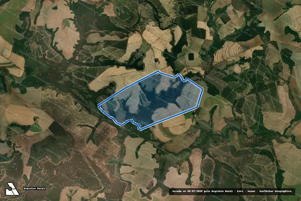 Imagem de satélite de Fazenda Primavera/001 - Fazenda Primavera/001 em Patrocínio Paulista - SP