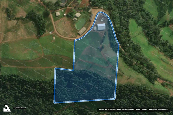 Imagem de satélite de Parte do Lote Rural nº 38 - Gleba 02 em Descanso - SC