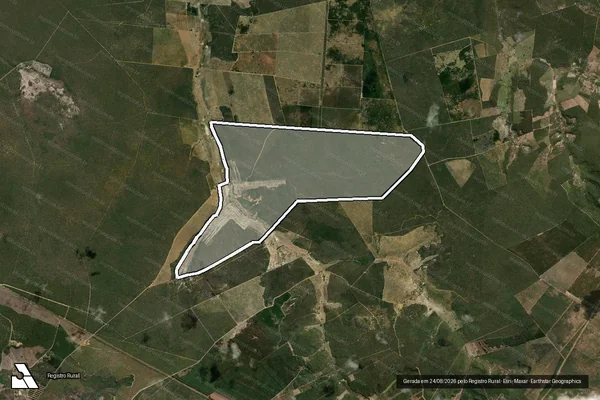 Imagem de satélite de Fazenda Areião e Barra da Lage - Parte 1 em Taiobeiras - MG