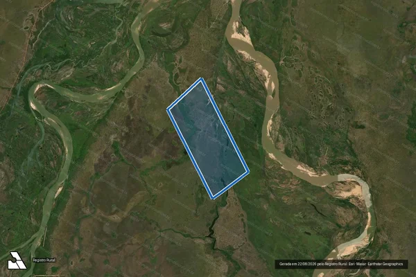 Imagem de satélite de FAZ. LAGO DOS BOIS I - LOTE M em Novo Santo Antônio - MT