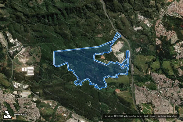 Imagem de satélite de GLEBA B.1.2 REMANESCENTE 3A - Gleba B.1.2 REMANESCENTE 3A em Caieiras - SP