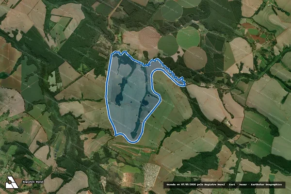 Imagem de satélite de FAZENDA PITANGA em Itapeva - SP