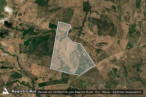 Imagem de satélite de Gl. Boa Esperança/Lotº. Itaparica, Lote 17 - Faz. Dois Corações - Parcela 01 - - em Babaçulândia - TO