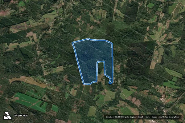 Imagem de satélite de FAZENDA DAS ROSAS - Gleba B em União da Vitória - PR