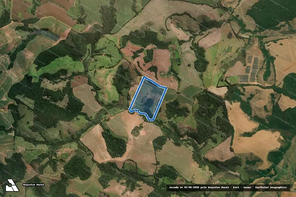 Imagem de satélite de Paineiras - Paineiras 5646 em Minduri - MG