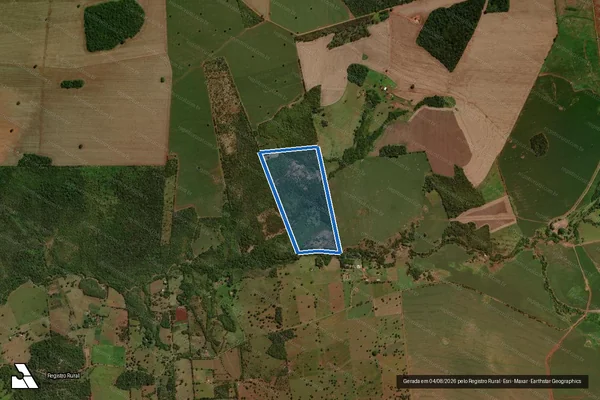 Imagem de satélite de Fazenda Agua Boa Parte - Parte 1 em Jaraguari - MS