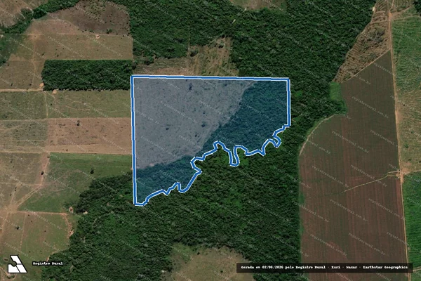 Imagem de satélite de Fazenda Rohdeio II em Cotriguaçu - MT