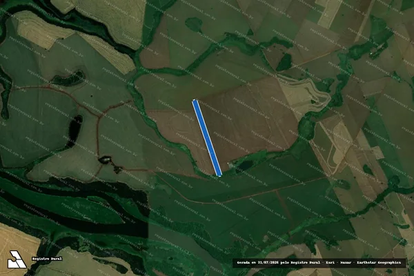 Imagem de satélite de SÍTIO TIBAGI - Matrícula 15859 em Rancho Alegre - PR