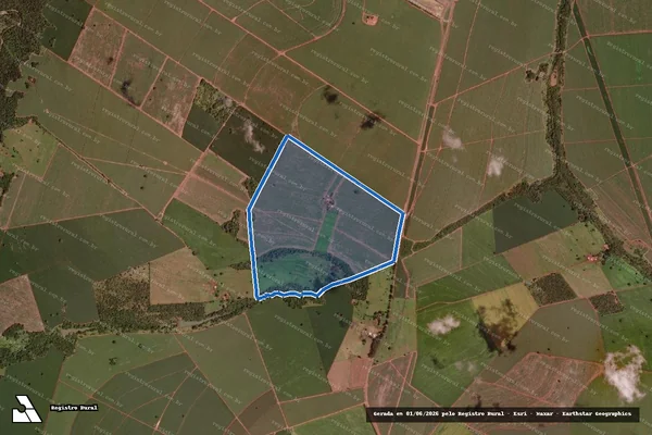 Imagem de satélite de Fazenda Santo Inácio - Parcela 1 em Campo Florido - MG