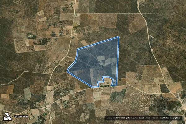Imagem de satélite de Fazenda Alto Alegre - Gleba B - PARCELA 01 em Buritirama - BA