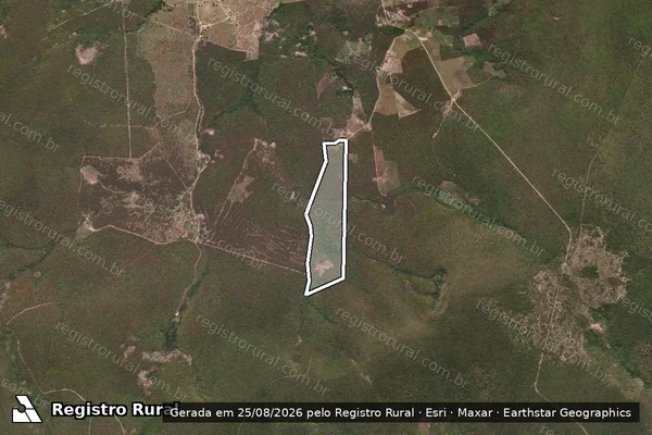 Imagem de satélite de LOTE 40 - PROJETO DE ASSENTAMENTO BELA VISTA - Parte 1 em Itaobim - MG