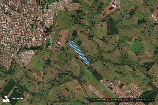 Imagem de satélite de CHACARA SÃO JOSÉ - Parte 1 em Santa Fé do Sul - SP