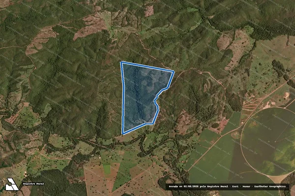 Imagem de satélite de LOTE 62, P. A. PIAU - GLEBA A em Nova Xavantina - MT