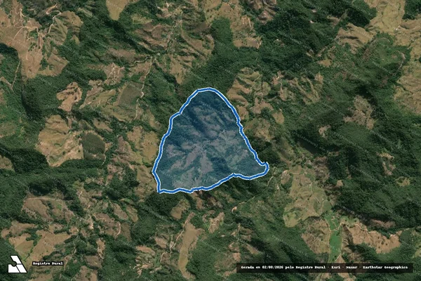 Imagem de satélite de FAZENDA DO PAIOL, CÓRREGO DA GOIABEIRA - Parte 2 em Jaguaraçu - MG